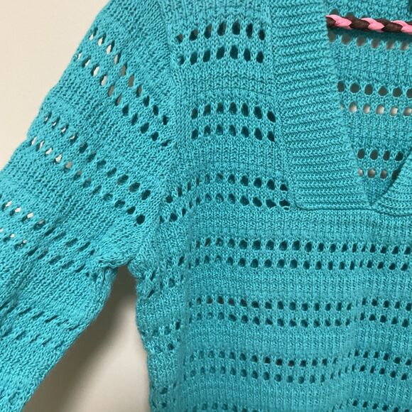 Chico’s Women’s Blouses Size 1 Med. Pullover Knit 3/4 Sleeve Blue Button Up Lot - Picture 4 of 12